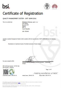 IATF 16949:2016 Zbysov